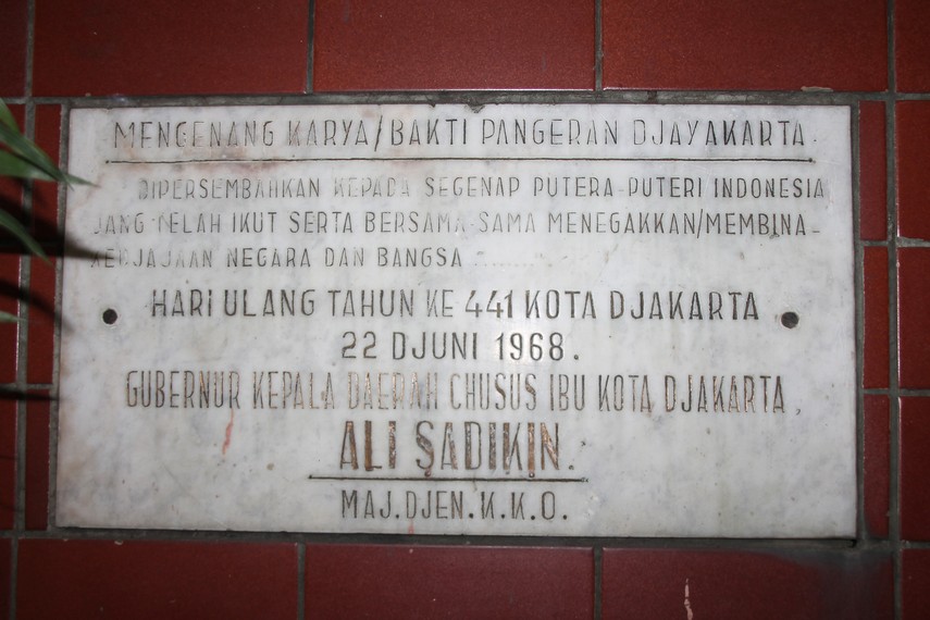 Pendirian makam dimaksudkan untuk mengenang pengabdian Pangeran Jayakarta dalam upayanya mengusir penjajah di Batavia