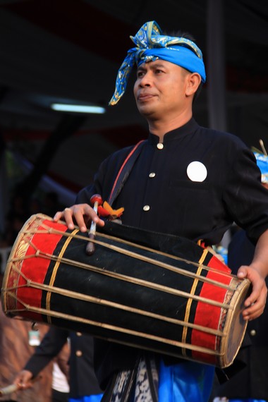 Gendang Bali ikut meramaikan Karnaval Nusantara dalam rangka memeriahkan HUT Kemerdekaan RI