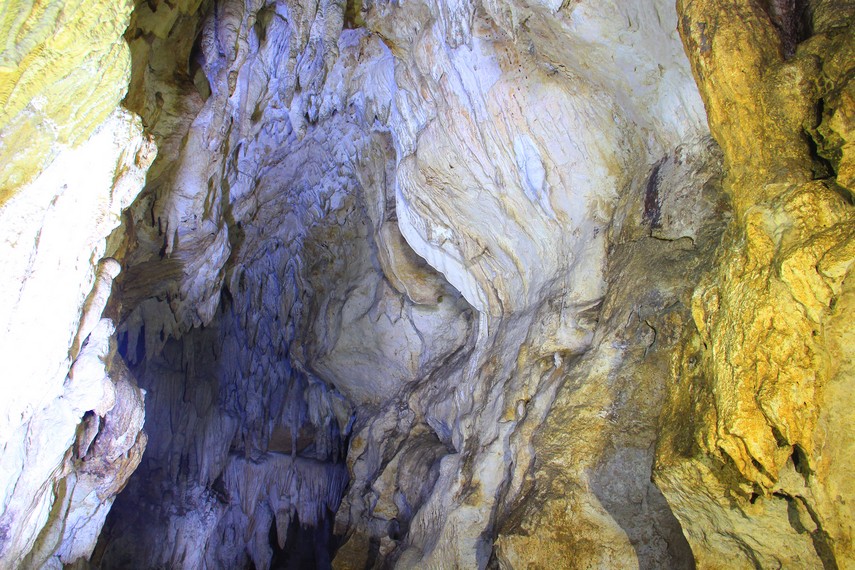 Nama Lalay merupakan bahasa Sunda yang berarti kelelawar. Konon di gua ini banyak terdapat kelelawar yang keluar masuk melalui mulut gua