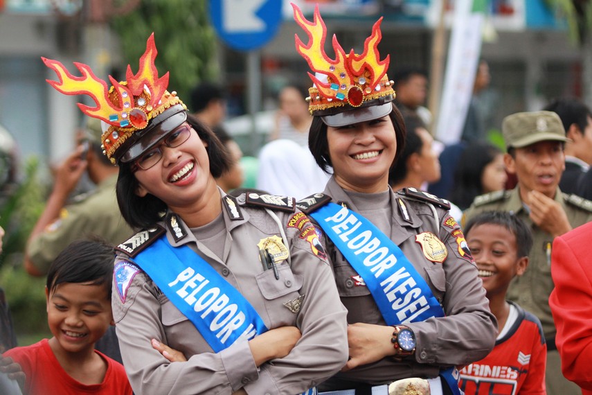 Parade Solo Batik Carnival dimulai di perempatan Purwosari, menyusuri Jalan Slamet Riyadi, dan berakhir di Balaikota Solo