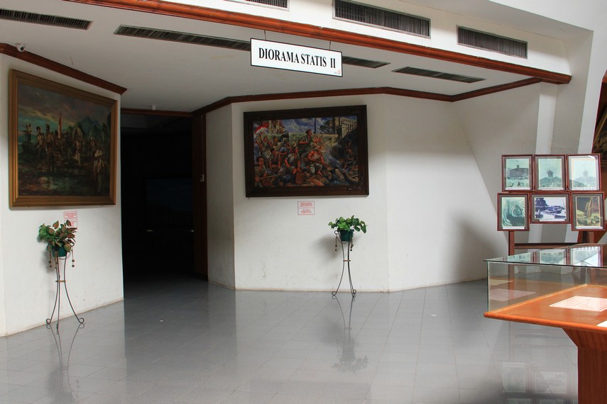 Ruang diorama statis menjadi salah satu fasilitas yang dapat dinikmati pengunjung di Museum 10 Nopember
