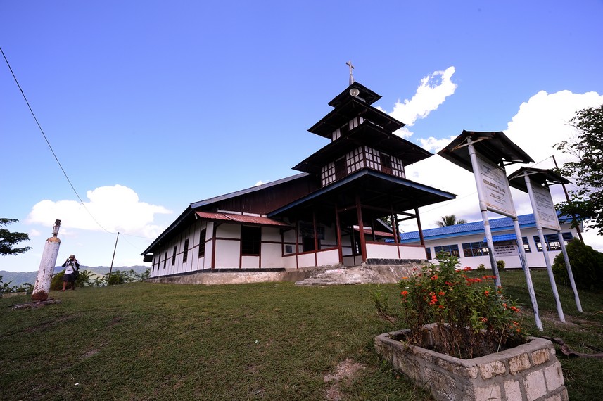 Gereja sebagai tempat beribadah di Pulau Asei