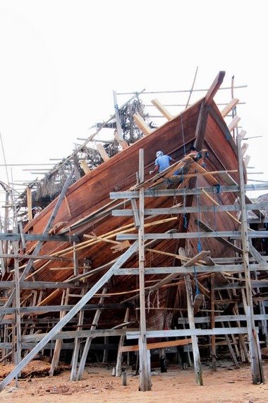 Perahu Pinisi mampu menampung beban hingga mencapai 30 ton