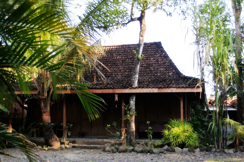 Rumah yang ada di Desa Wisata Tembi untuk para pengunjung yang ingin homestay di kawasan ini