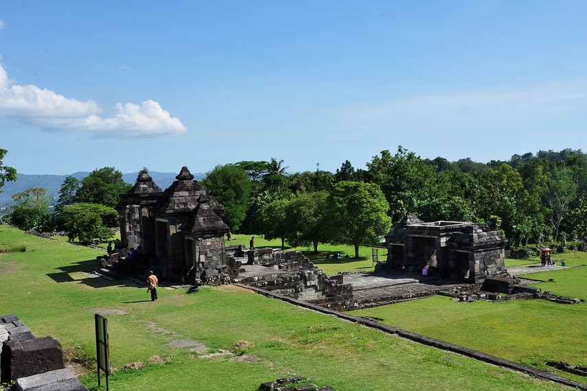 Suasana di salah satu sudut Situs Ratu Boko cagar budaya milik Indonesia