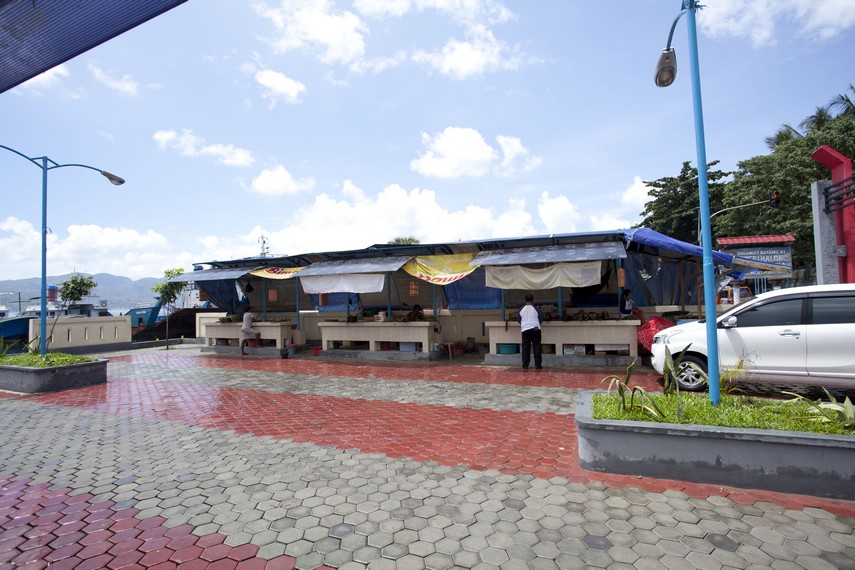 Tempat khusus membeli ikan asar yang disediakan pemerintah Ambon