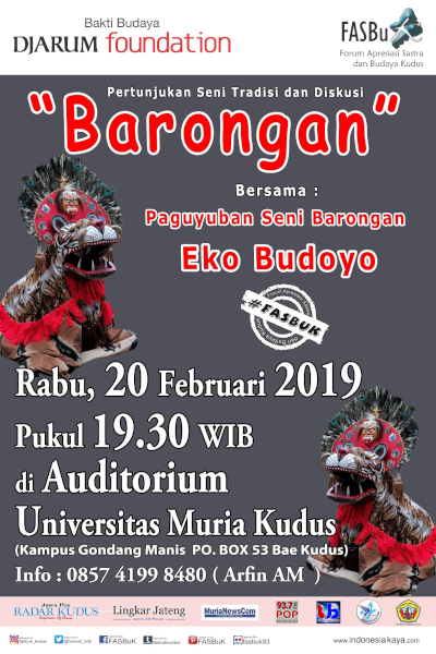Forum Apresiasi Sastra Dan Budaya Kudus (FASBuK) Edisi Februari 2019