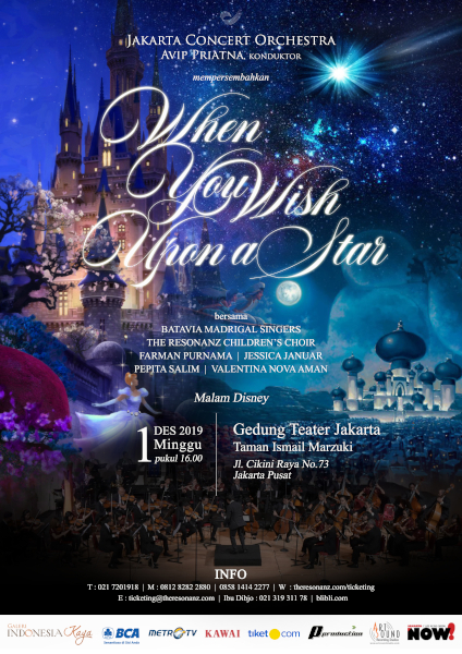 Jakarta Concert Orchestra Mempersembahkan Konser “When You Wish Upon a Star”