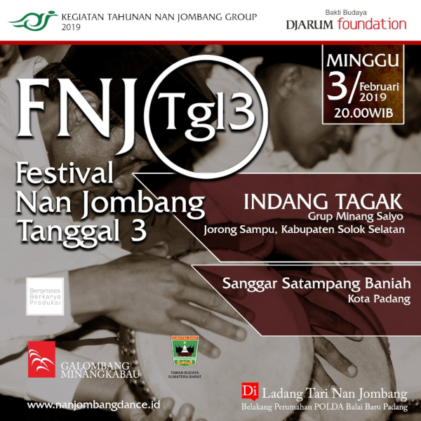 Pertunjukan Indang Tagak di Festival Nan Jombang