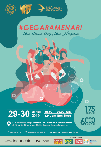 Rayakan Hari Tari Dunia 2019, Institut Seni Indonesia Surakarta Gelar 24 Jam Menari ke-13