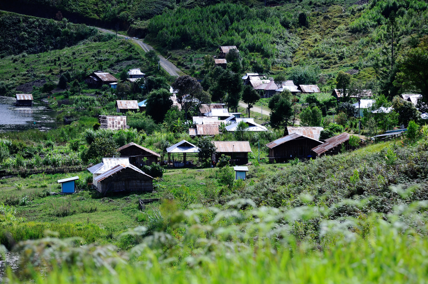 Wilayah perkampungan yang berisi rumah-rumah kaki seribu
