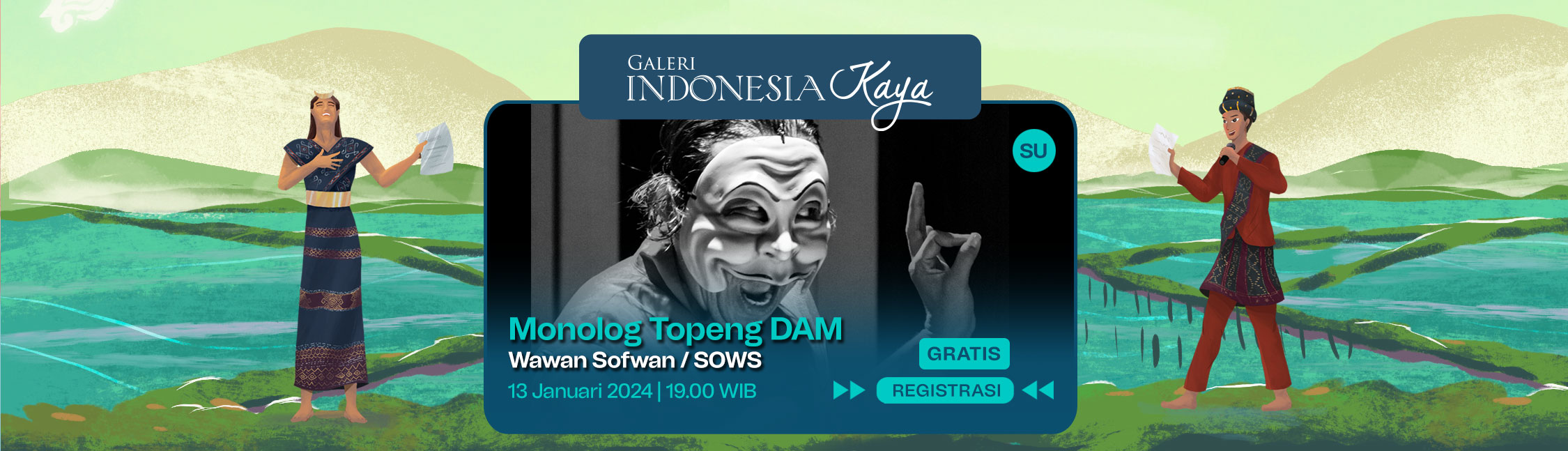 Monolog Topeng DAM oleh Wawan Sofwan/SOWS 19.00