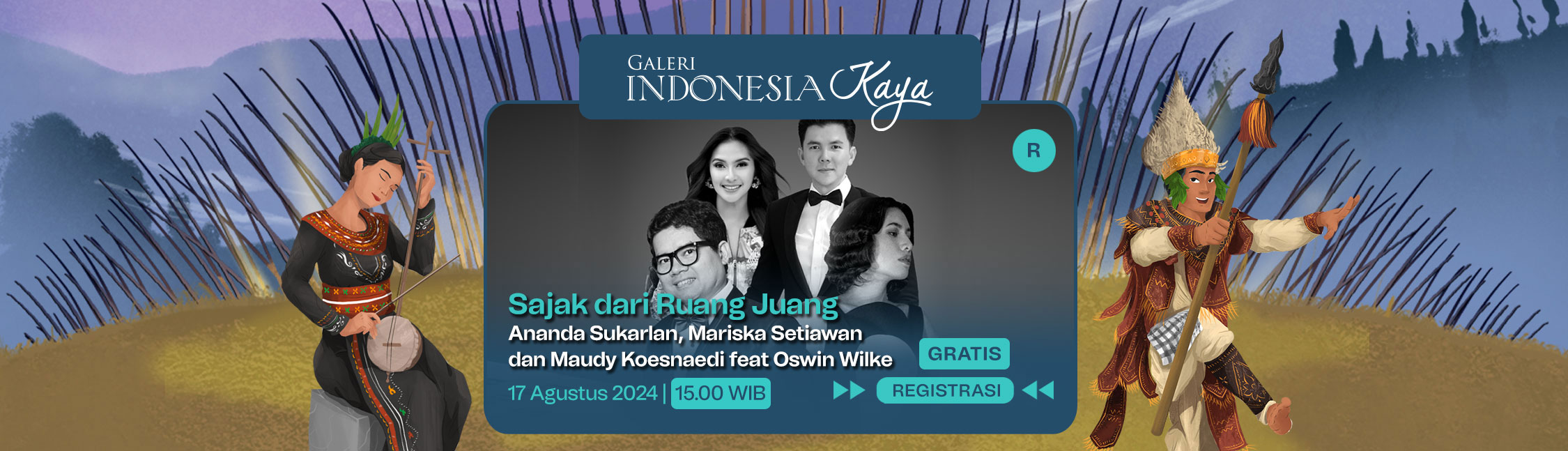 Sajak dari Ruang Juang oleh Ananda Sukarlan, Mariska Setiawan dan Maudy Koesnaedi Feat. Oswin Wilke