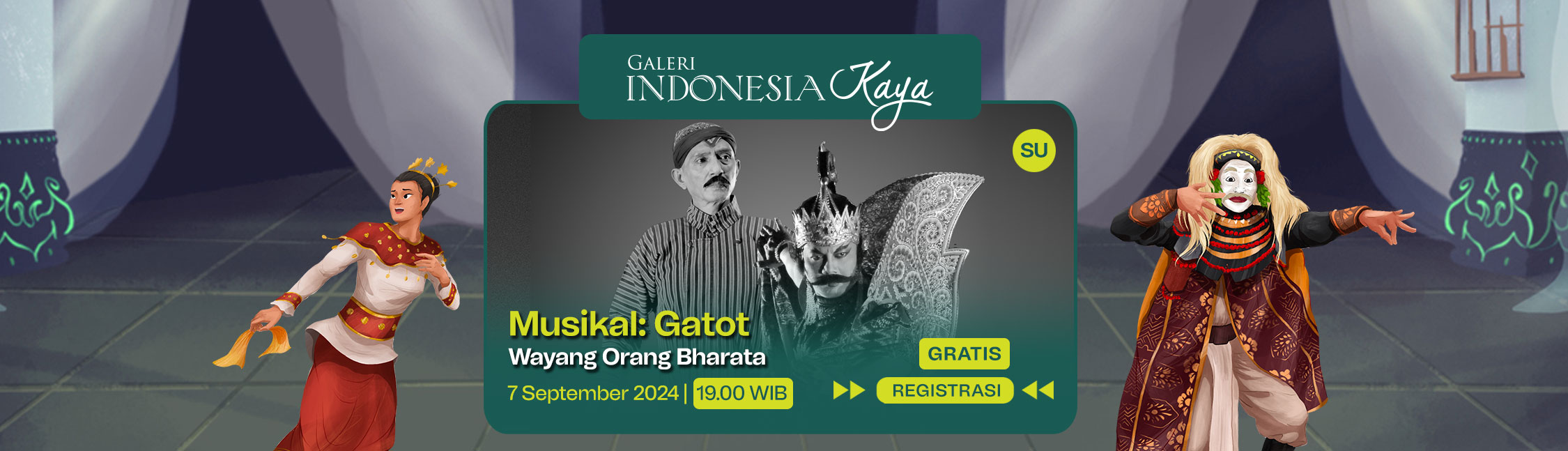 Musikal: Gatot oleh Wayang Orang Bharata – 19.00