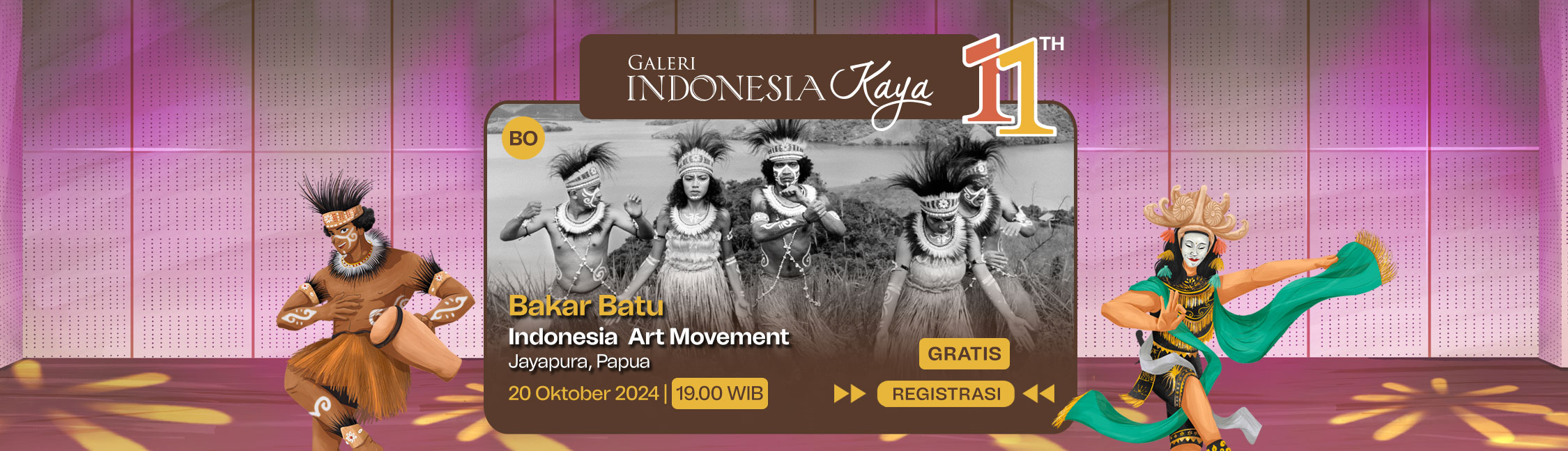 Bakar Batu oleh Indonesia Art Movement (Jayapura, Papua) – 19.00