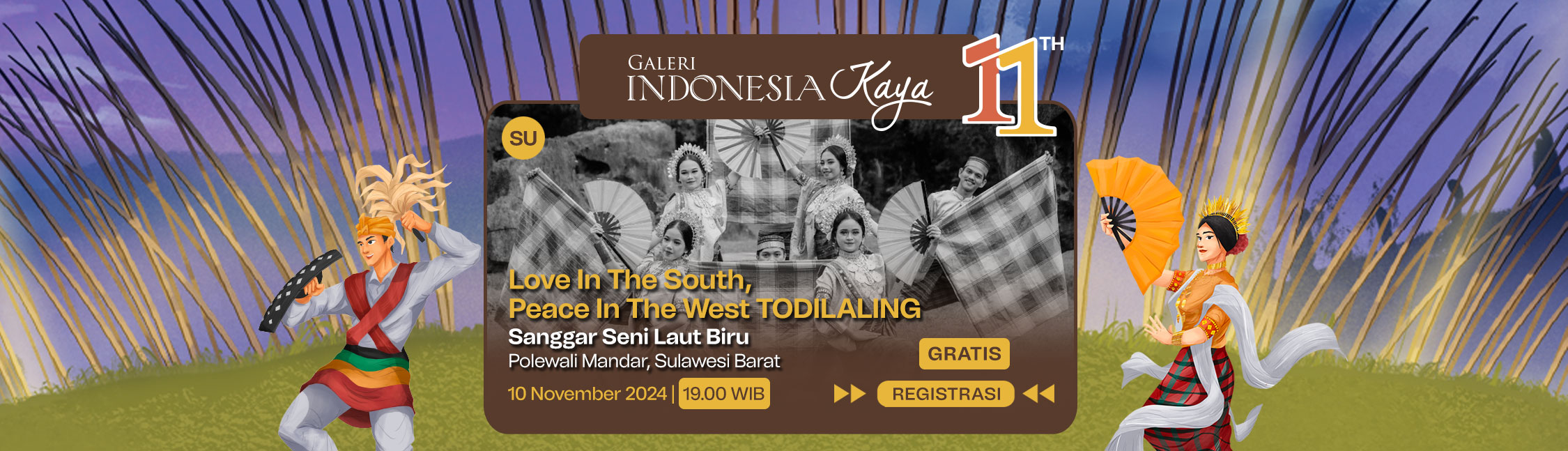 Love In The South, Peace In The West TODILALING oleh Sanggar Seni Laut Biru – 19.00