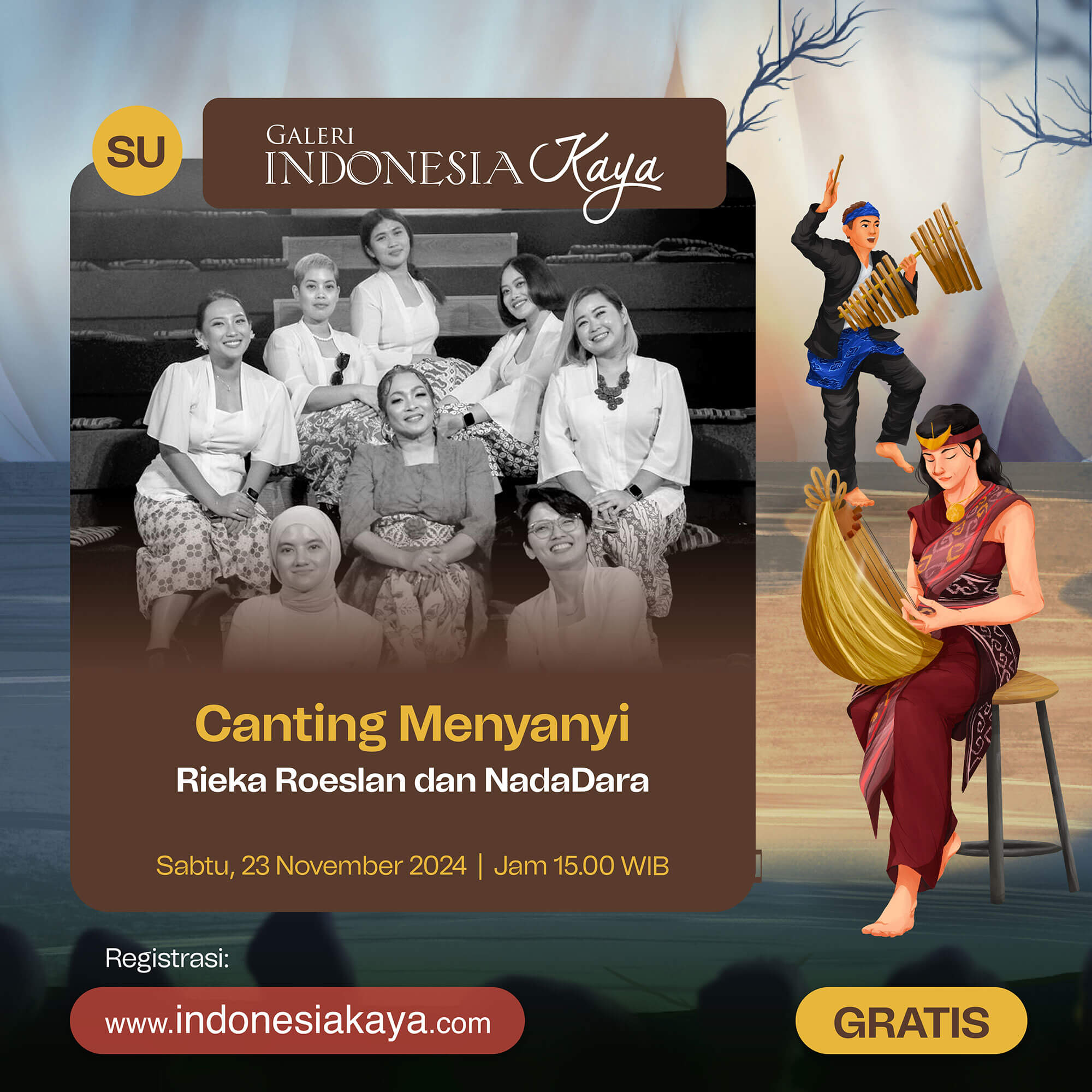 Canting Menyanyi oleh Rieka Roeslan dan NadaDara