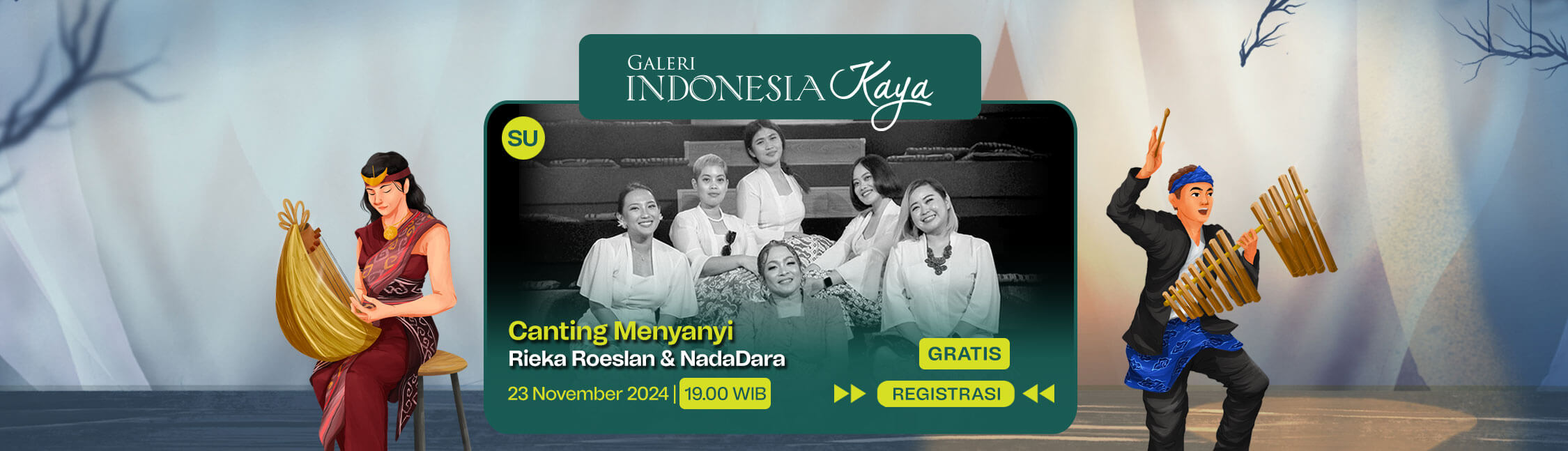 Canting Menyanyi oleh Rieka Roeslan dan NadaDara – 19.00