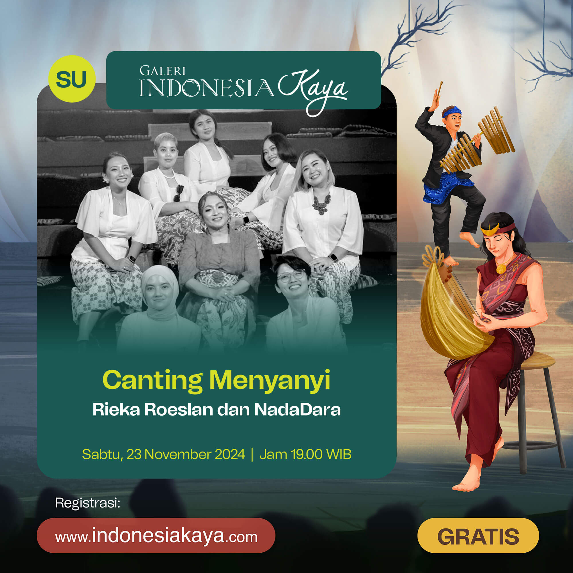 Canting Menyanyi oleh Rieka Roeslan dan NadaDara - 19.00