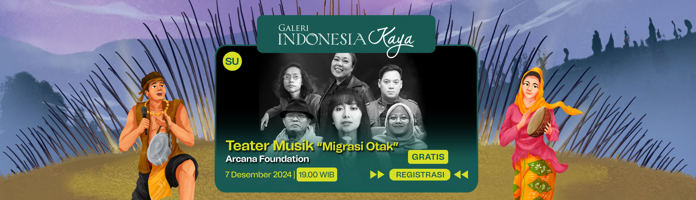 Teater Musik “Migrasi Otak” oleh Arcana Foundation – 19.00