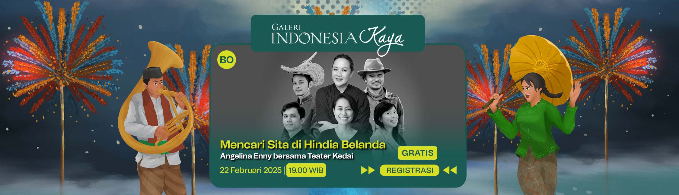 Mencari Sita di Hindia Belanda oleh Angelina Enny bersama Teater Kedai – 19.00