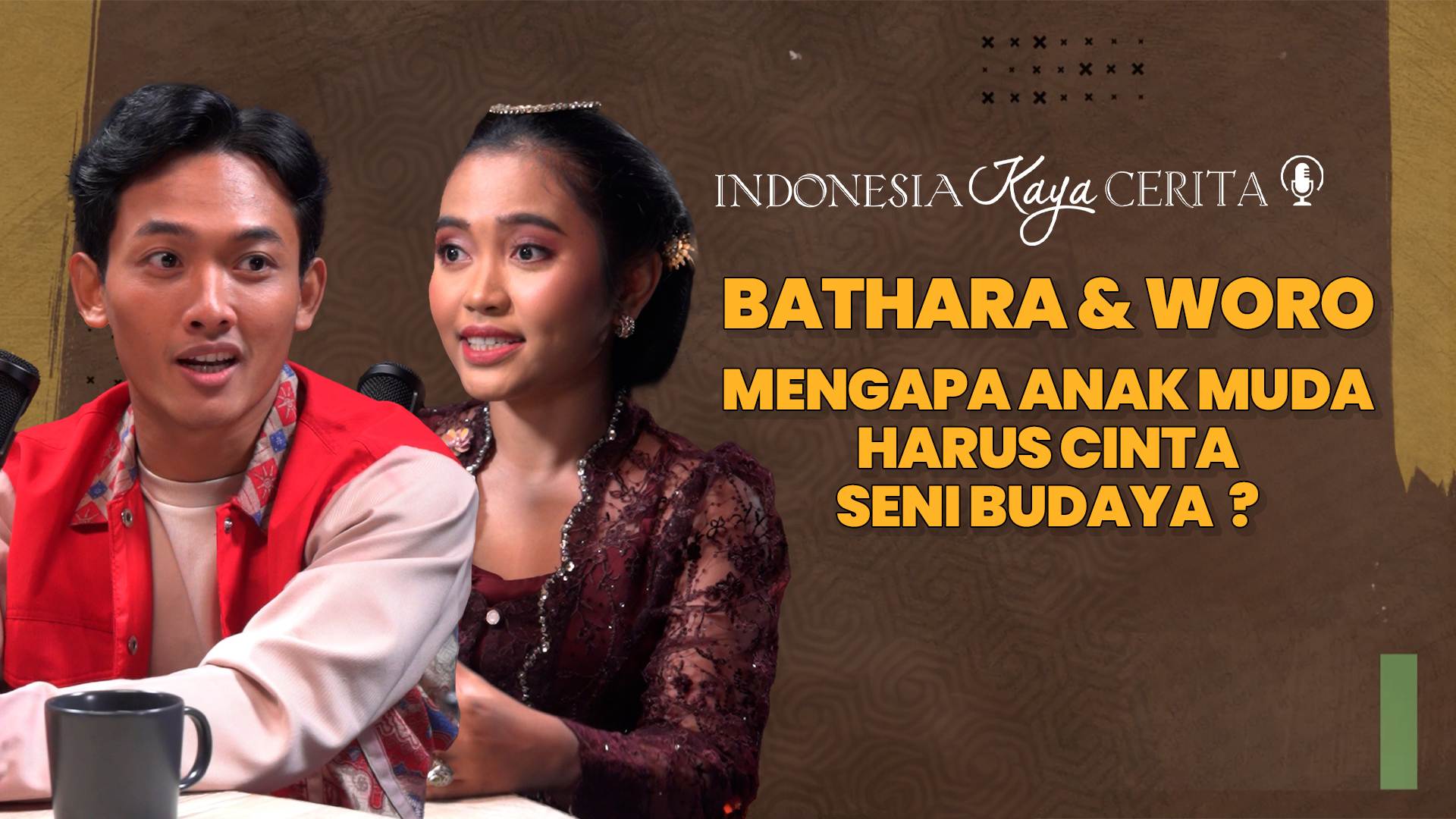 Indonesia Kaya Cerita: Bathara Saverigadi & Woro Mustiko, Generasi Muda Pelestari Seni Tradisi