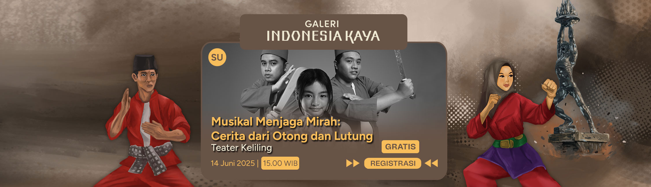Musikal Menjaga Mirah : Cerita dari Otong dan Lutung oleh Teater Keliling