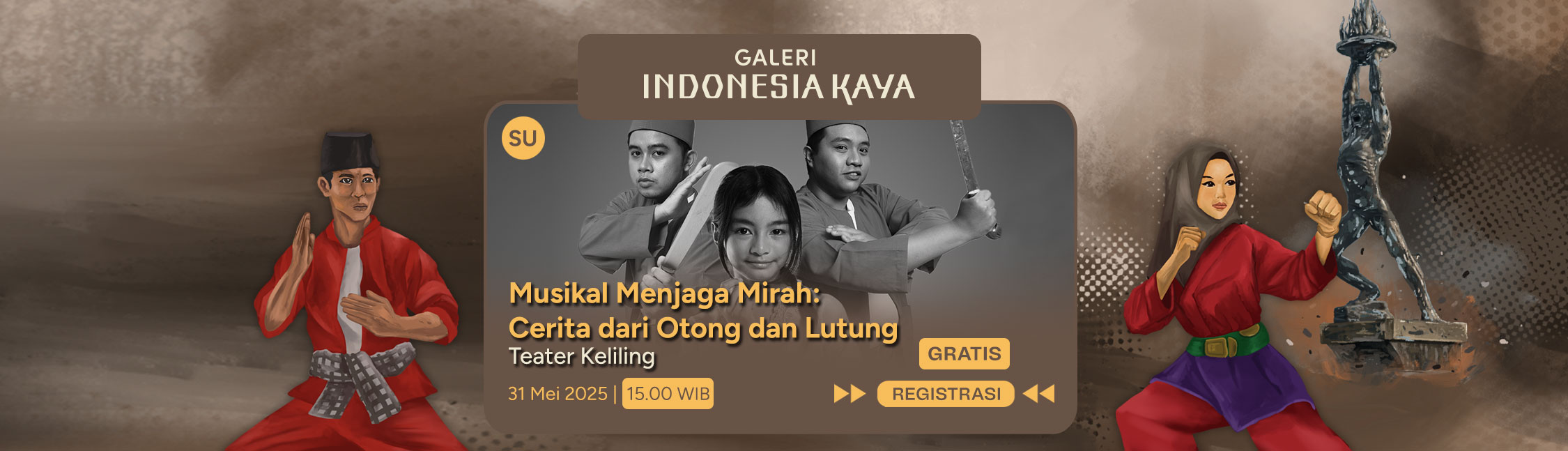 Musikal Menjaga Mirah : Cerita dari Otong dan Lutung oleh Teater Keliling