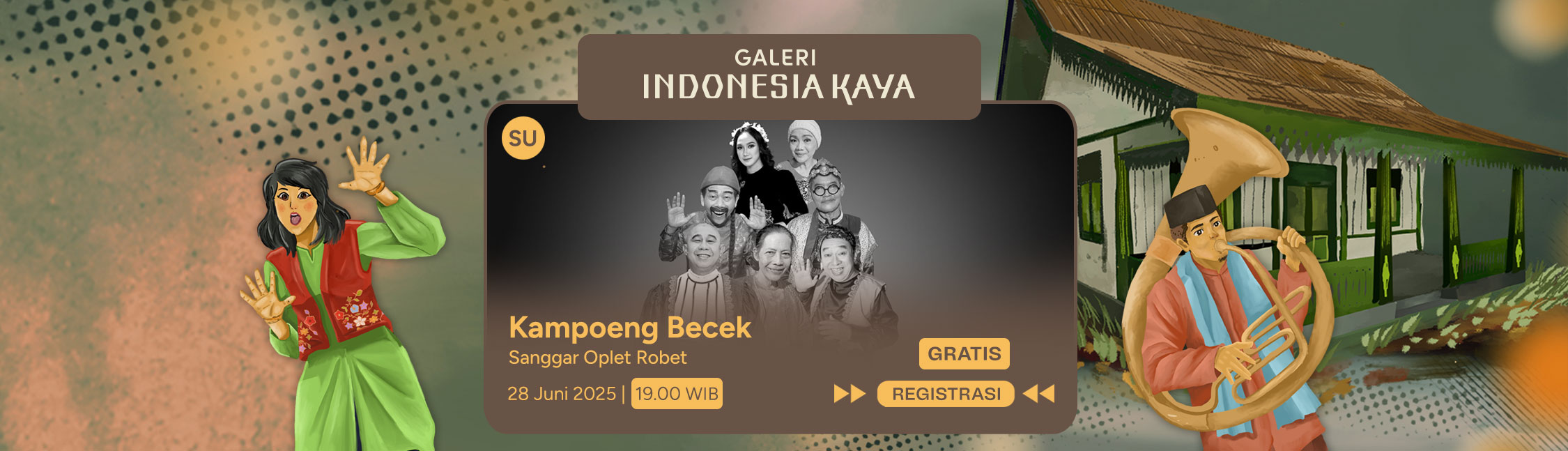 Kampoeng Becek Oleh Sanggar Oplet Robet – 19.00