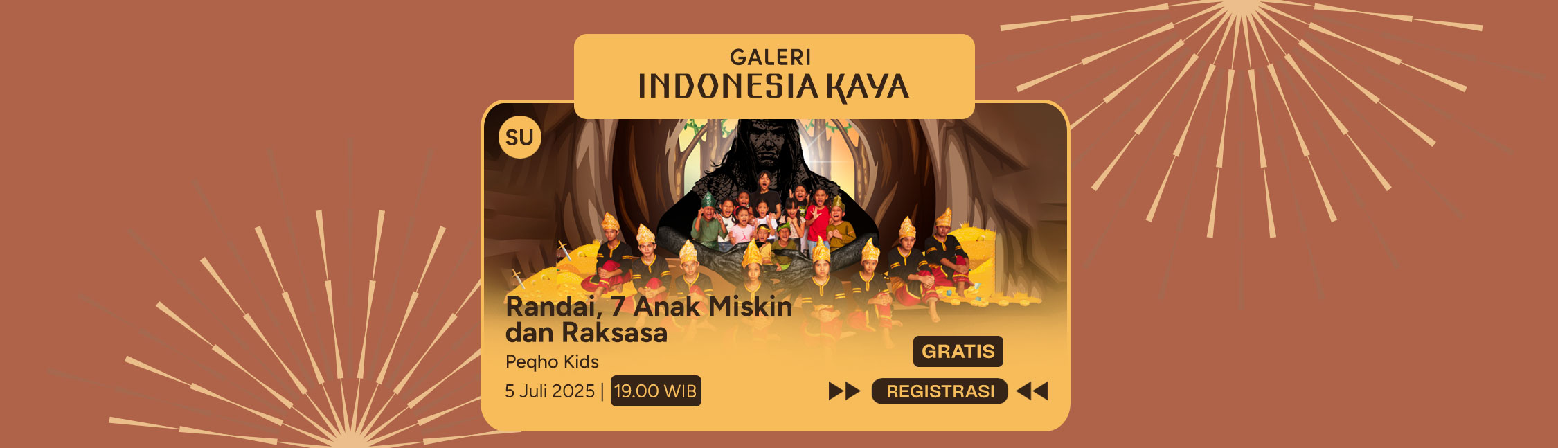 Randai, 7 Anak Miskin dan Raksasa oleh Peqho Kids – 19.00