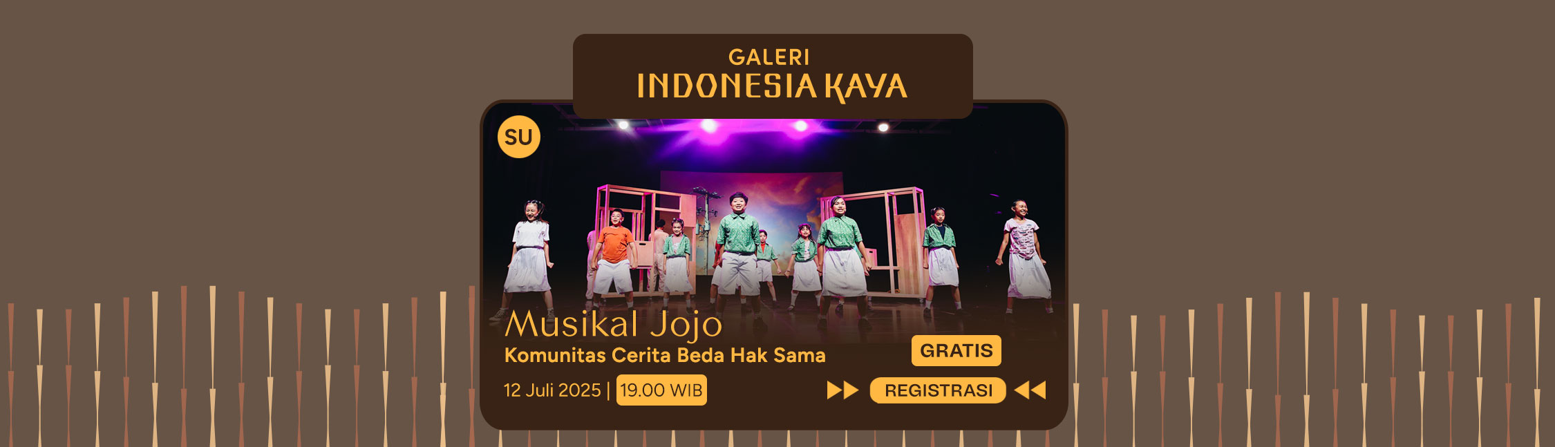 Musikal Jojo oleh Komunitas Cerita Beda Hak Sama – 12 Juli – 19.00