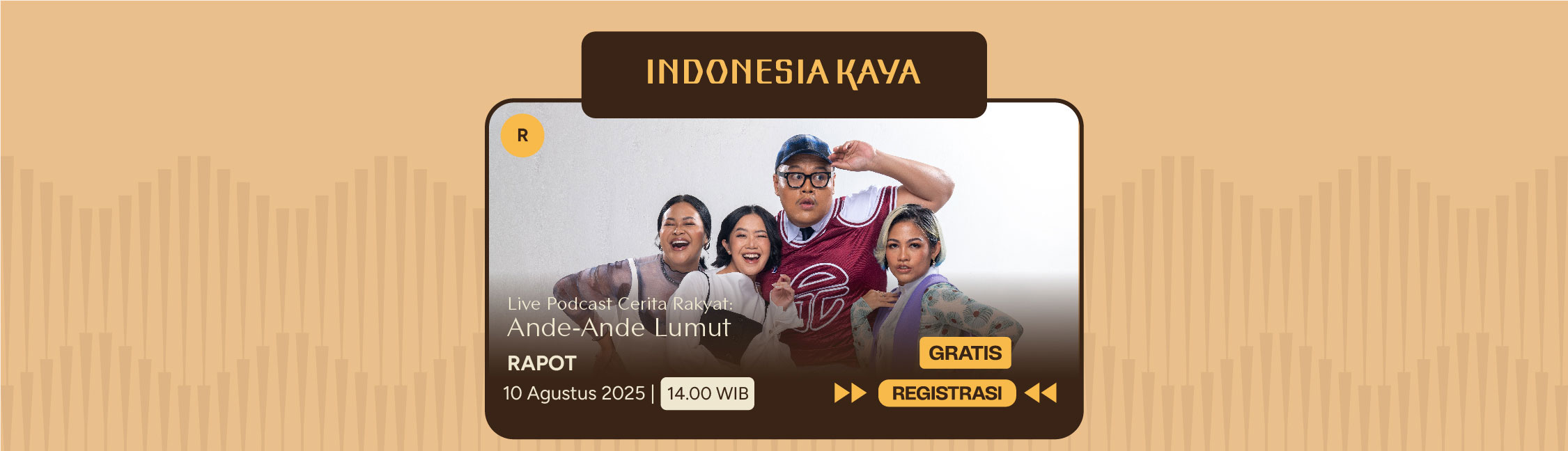 Live Podcast Cerita Rakyat Ande-Ande Lumut