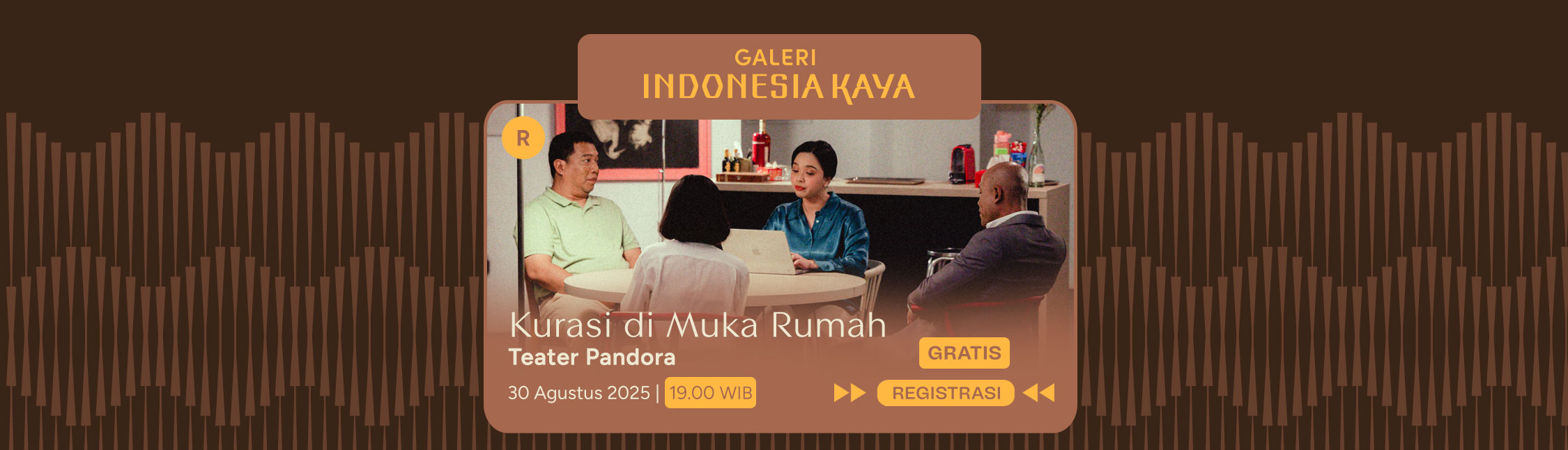 Kurasi di Muka Rumah oleh Teater Pandora – 19.00