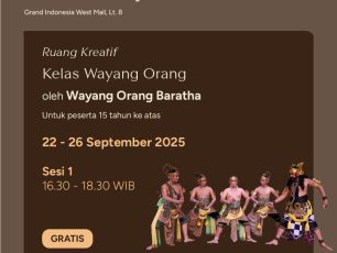 Ruang Kreatif : Kelas Wayang Orang oleh Wayang Orang Baratha – Sesi 1