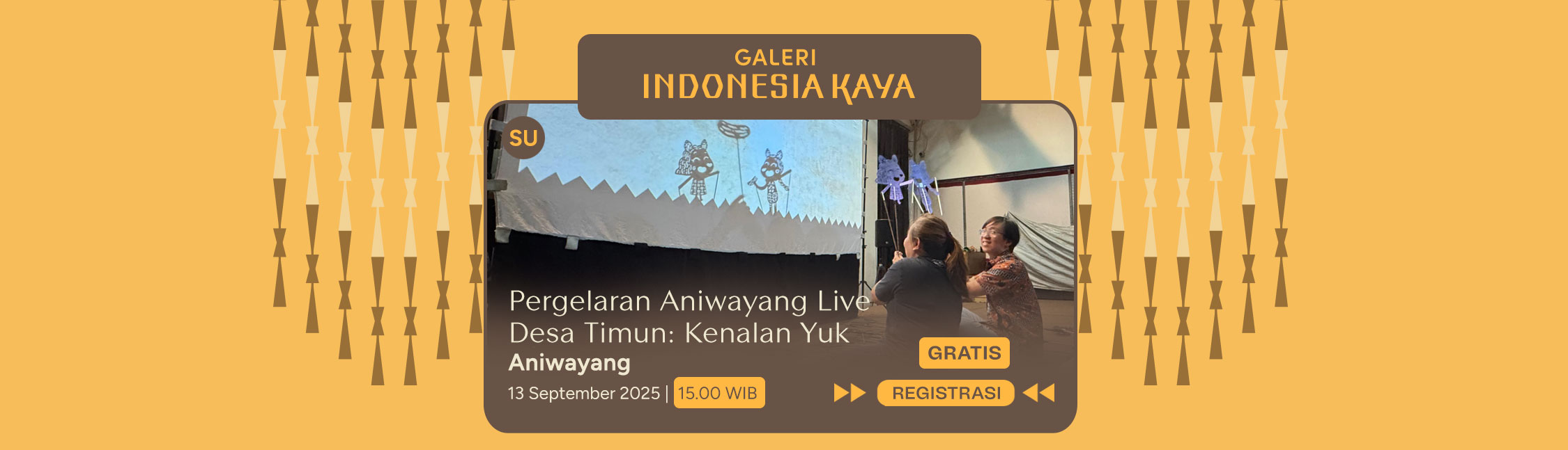 Pergelaran Aniwayang Live Desa Timun: Kenalan Yuk oleh Aniwayang
