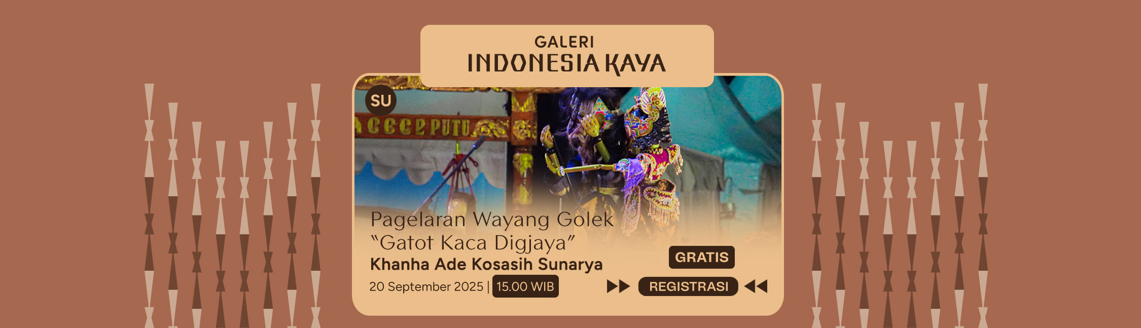 Pergelaran Wayang Golek “Gatot Kaca Digjaya” oleh Khanha Ade Kosasih Sunarya