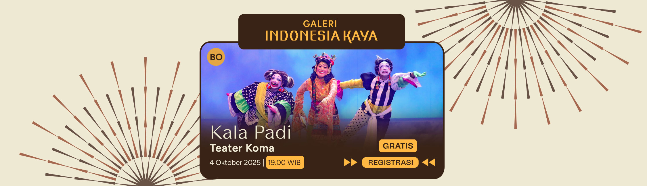 Kala Padi Teater Koma – 19.00