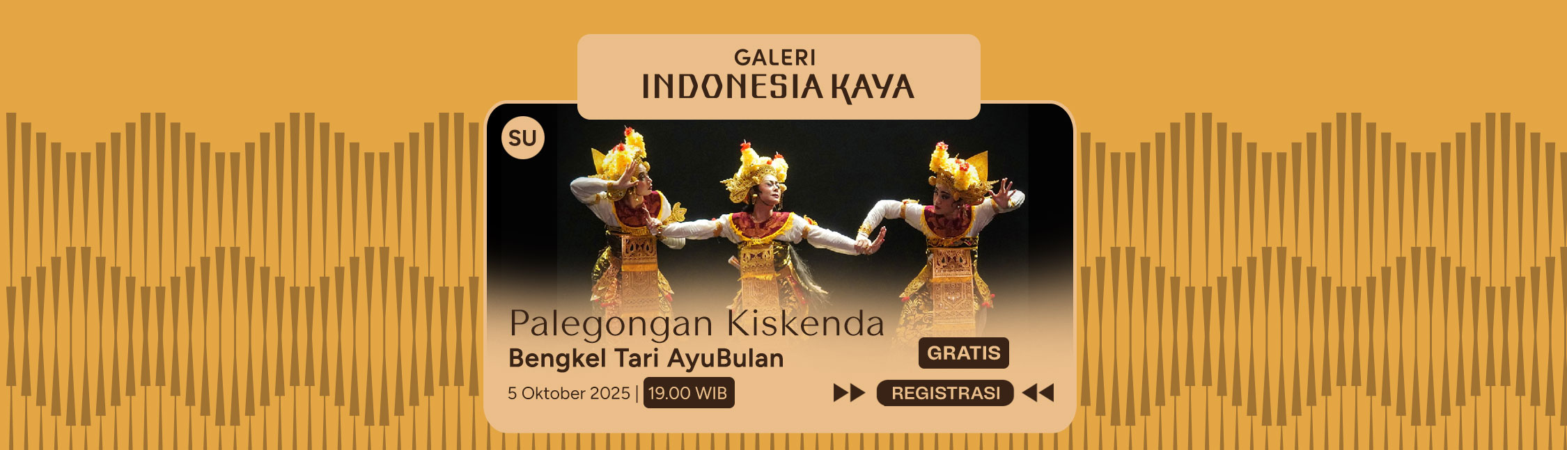Palegongan Kiskenda oleh Bengkel Tari Ayu Bulan – 19.00
