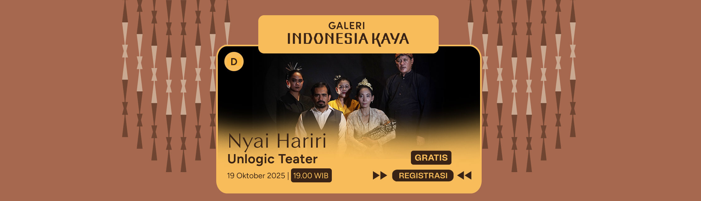 Nyai Hariri oleh Unlogic Teater – 19.00