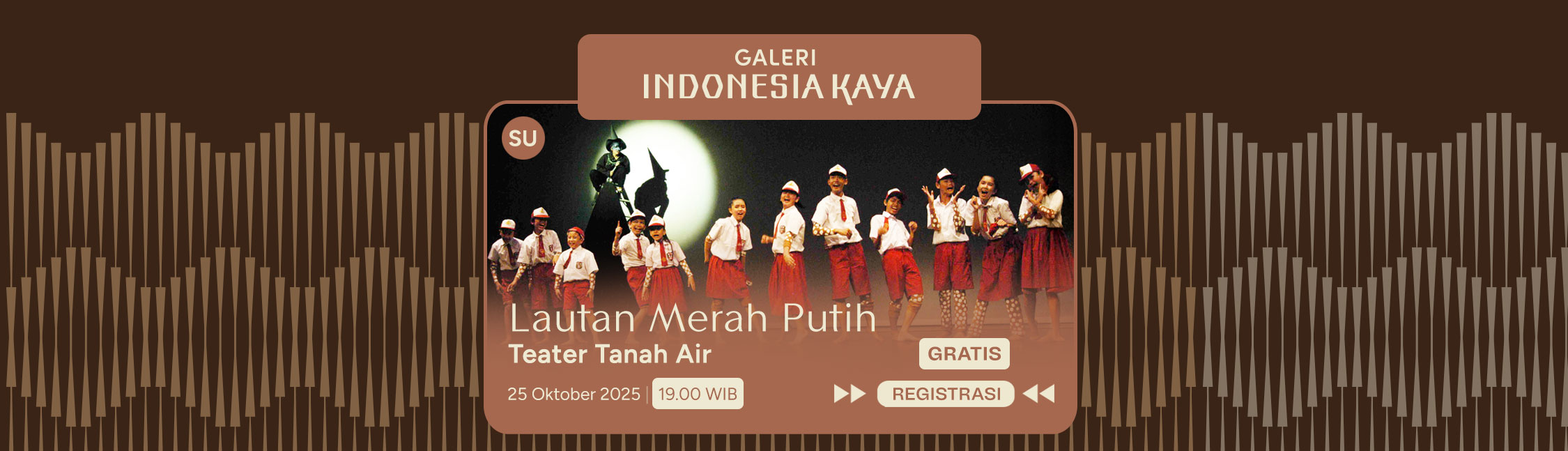 Lautan Merah Putih oleh Teater Tanah Air – 19.00