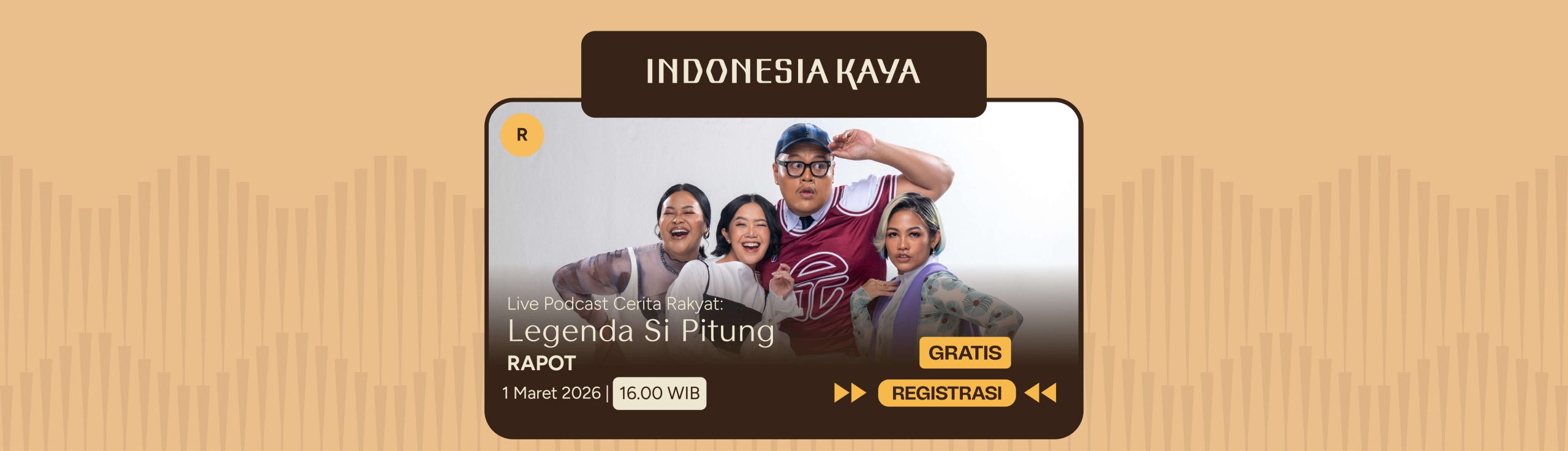 Live Podcast Cerita Rakyat Samba Paria Bersama RAPOT