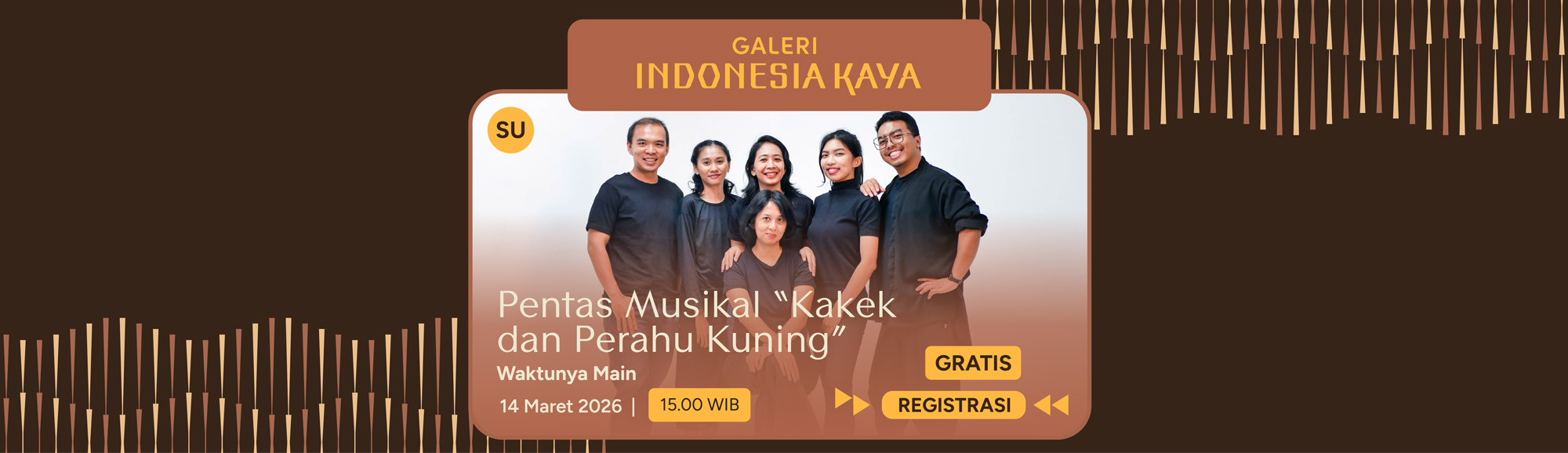 Pentas Musikal “Kakek dan Perahu Kuning” oleh Waktunya Main