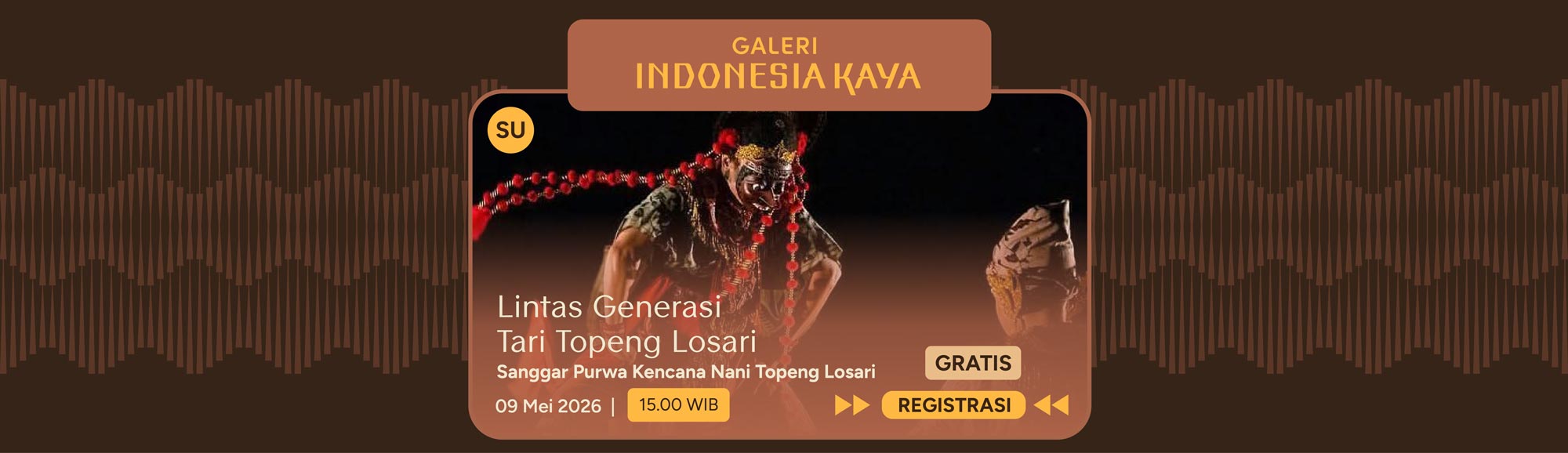 Lintas Generasi Tari Topeng Losari oleh Sanggar Purwa Kencana Nani Losari