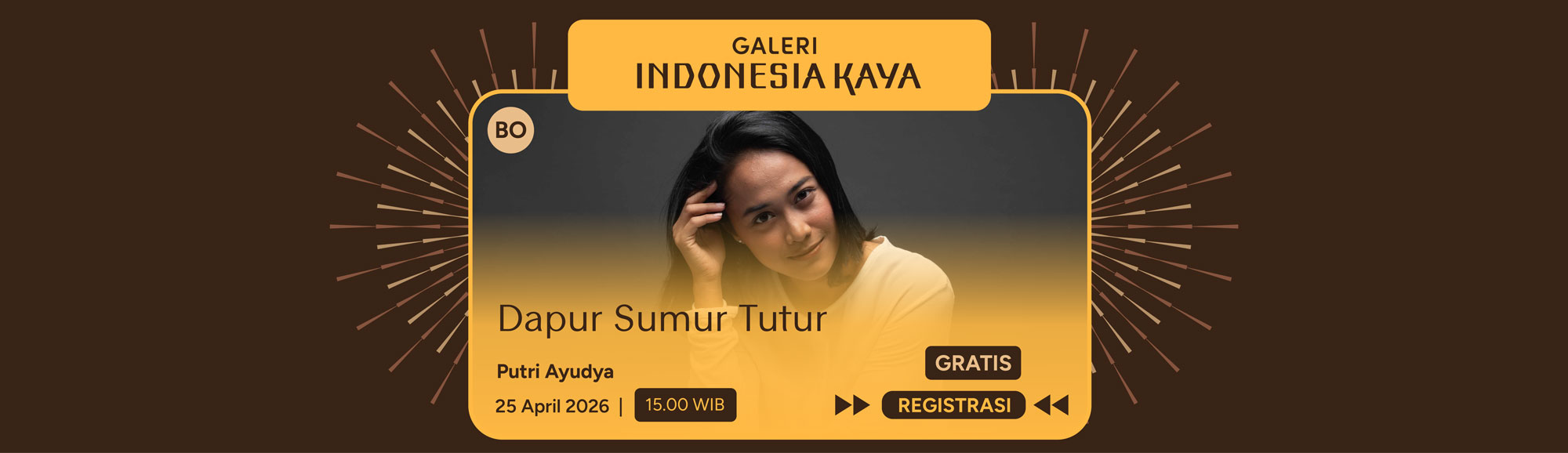 Dapur Sumur Tutur oleh Putri Ayudya – 19.00