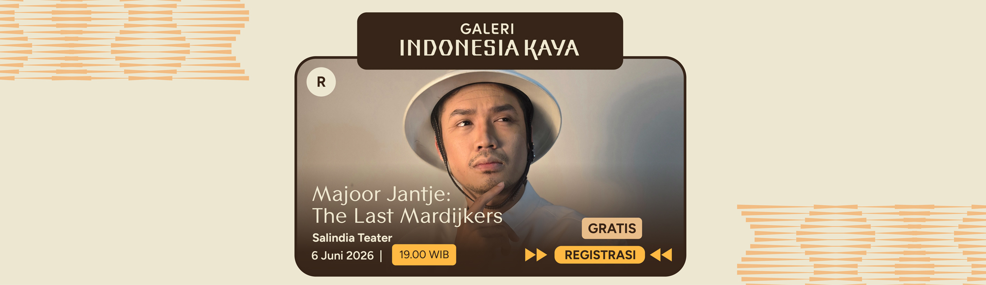 Majoor Jantje: The Last Mardijkers oleh Salindia Teater – 19.00