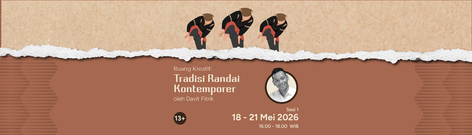 Ruang Kreatif Kelas Tradisi Randai Kontemporer oleh Davit Fitrik – Sesi 1