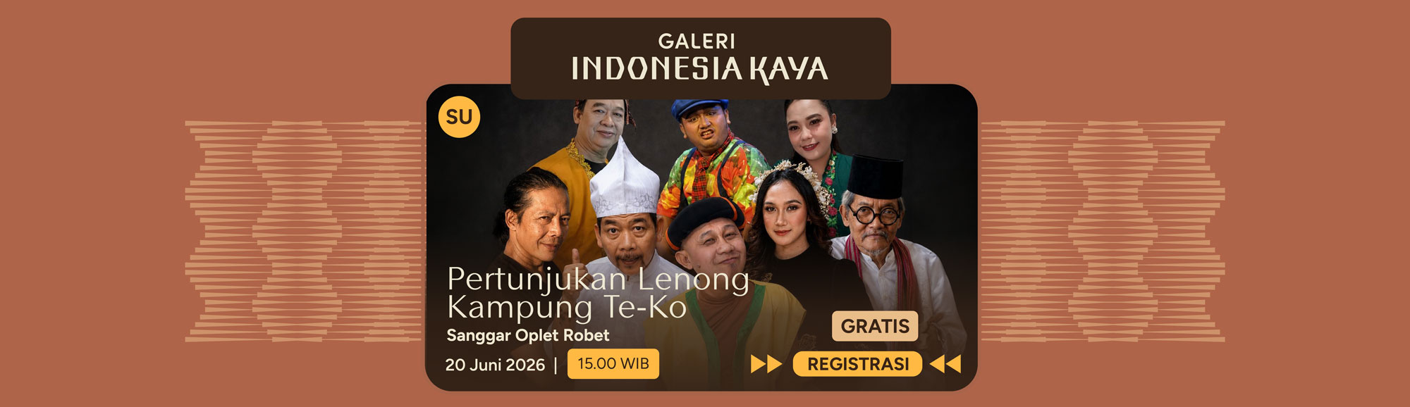 Pertunjukan Lenong Kampung Te-Ko oleh Sanggar Oplet Robet