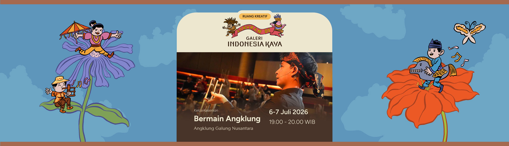 Kelas Kesenian Bermain Angklung oleh Angklung Galung Nusantara