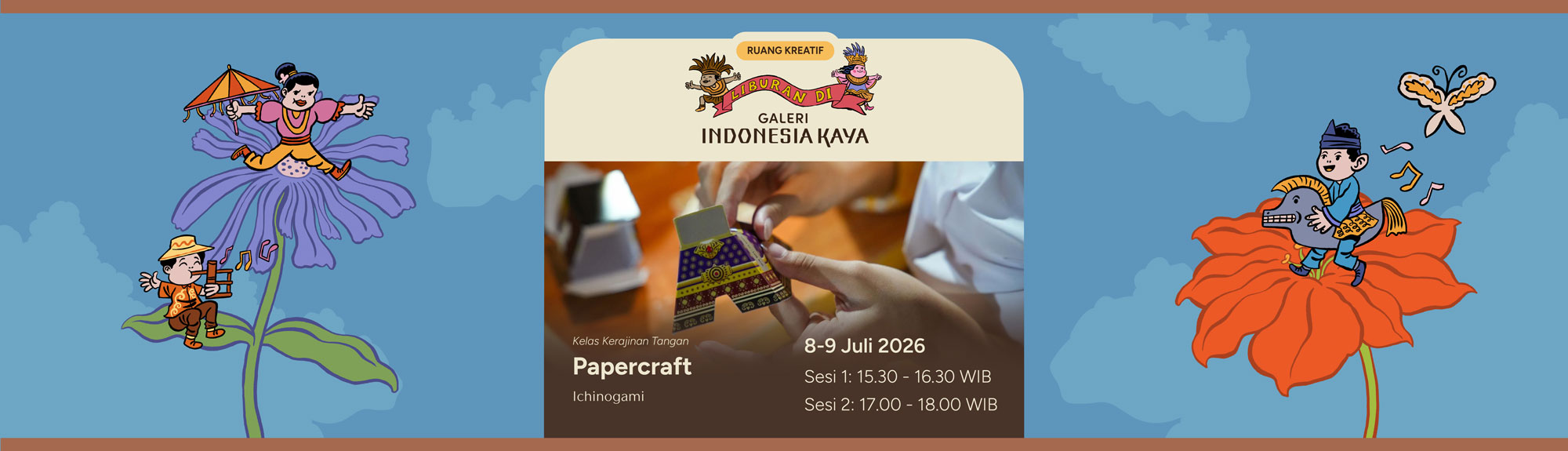 Kelas Kerajinan Tangan Papercraft oleh Ichinogami