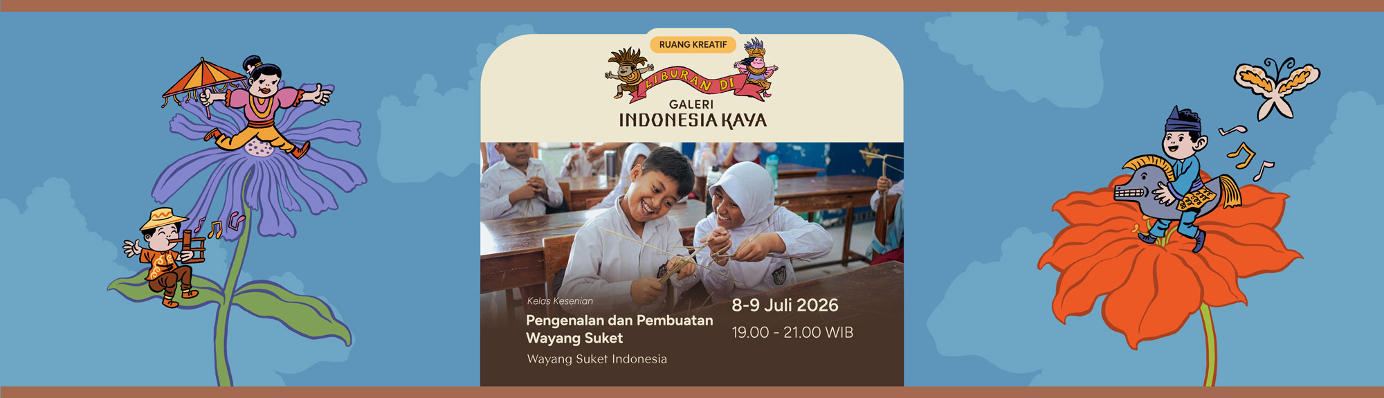 Kelas Kesenian Pengenalan dan Pembuatan Wayang Suket Oleh Wayang Suket Indonesia